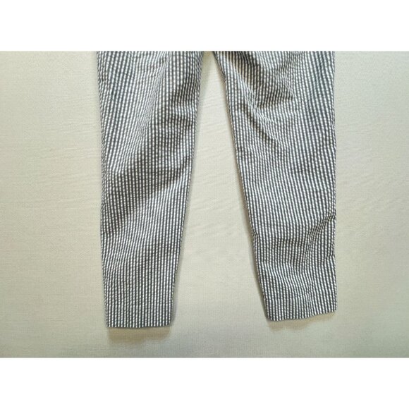 Banana Republic Womens Hampton Straight Pants Sz 2 Blue White Pinstripe Workwear - Picture 14 of 14